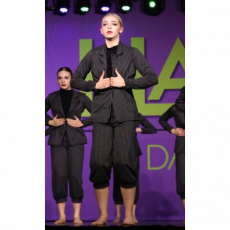 black custom used dance costume